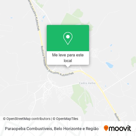 Paraopeba Combustiveis mapa