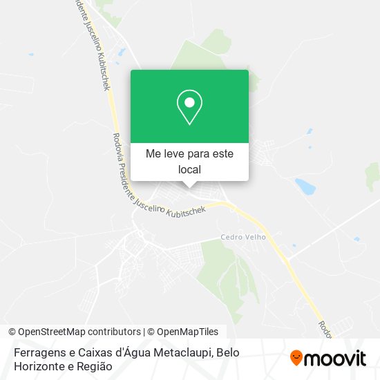 Ferragens e Caixas d'Água Metaclaupi mapa