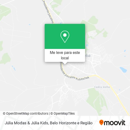 Júlia Modas & Júlia Kids mapa