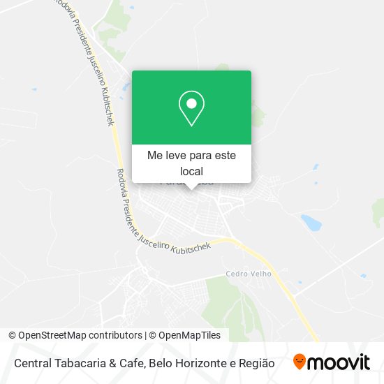 Central Tabacaria & Cafe mapa
