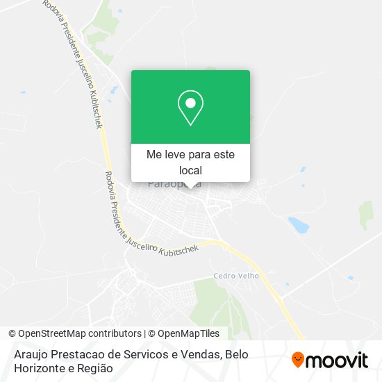 Araujo Prestacao de Servicos e Vendas mapa