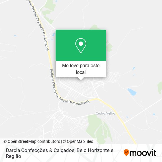 Darcia Confecções & Calçados mapa