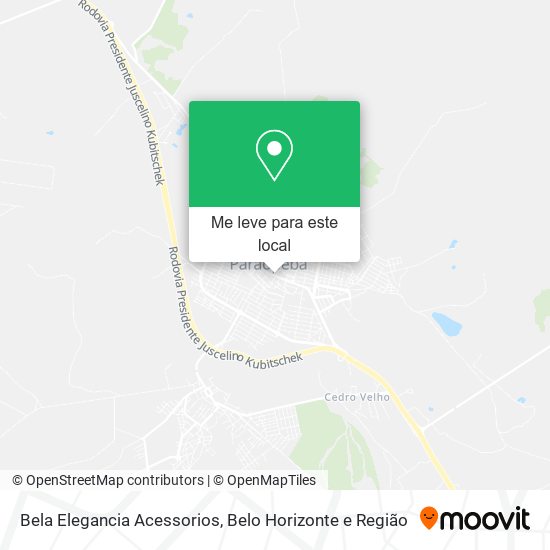 Bela Elegancia Acessorios mapa