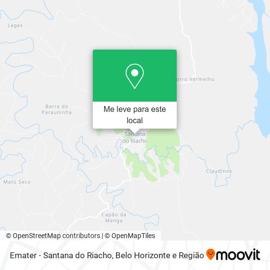 Emater - Santana do Riacho mapa
