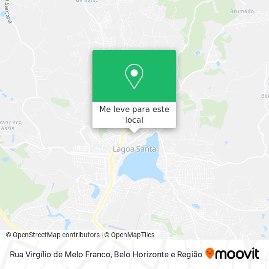 Rua Virgílio de Melo Franco mapa