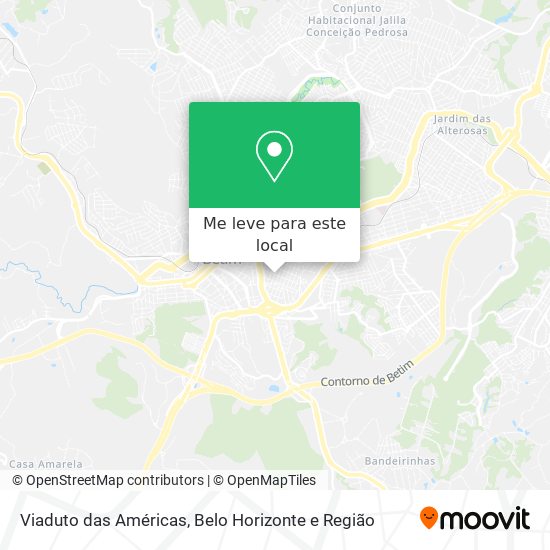 Viaduto das Américas mapa