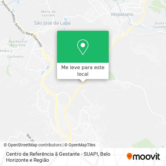Centro de Referência ã Gestante - SUAPI mapa
