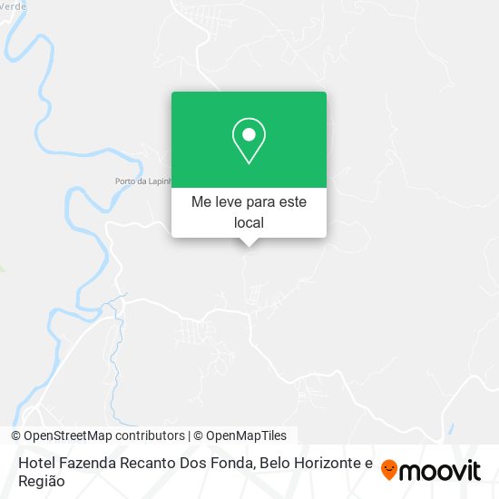 Hotel Fazenda Recanto Dos Fonda mapa