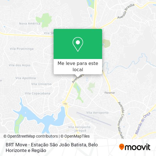 BRT Move - Estação São João Batista mapa