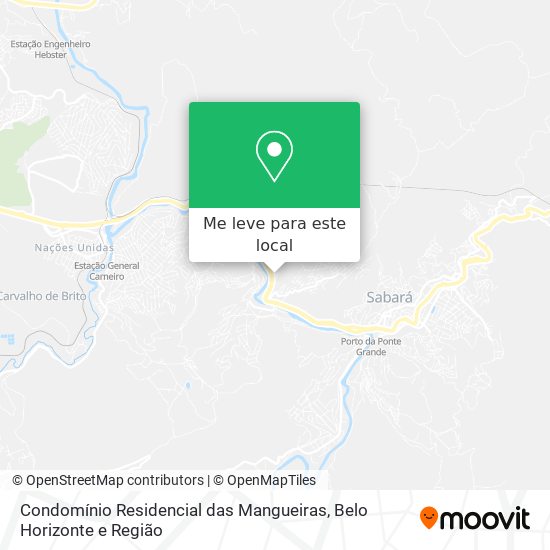 Condomínio Residencial das Mangueiras mapa