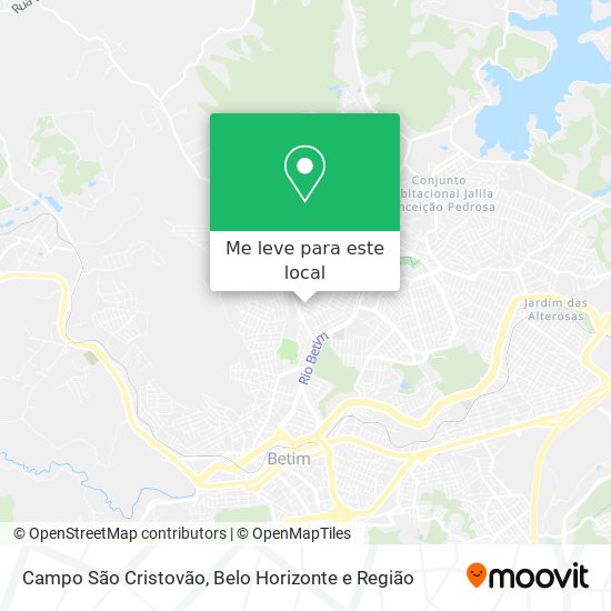 Campo São Cristovão mapa