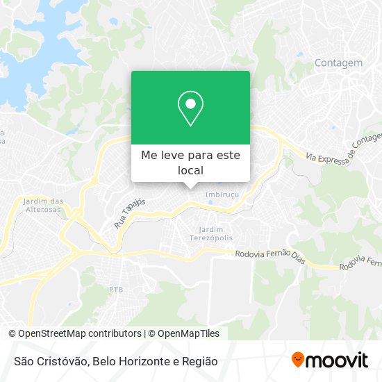 São Cristóvão mapa