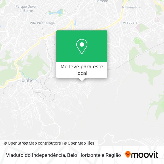 Viaduto do Independência mapa