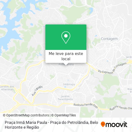 Praça Irmã Maria Paula - Praça do Petrolândia mapa