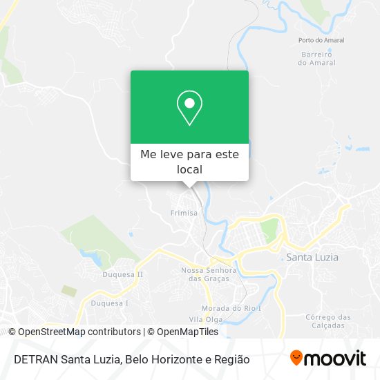 DETRAN Santa Luzia mapa