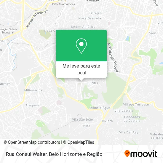 Rua Consul Walter mapa
