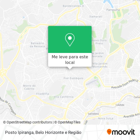 Posto Ipiranga mapa