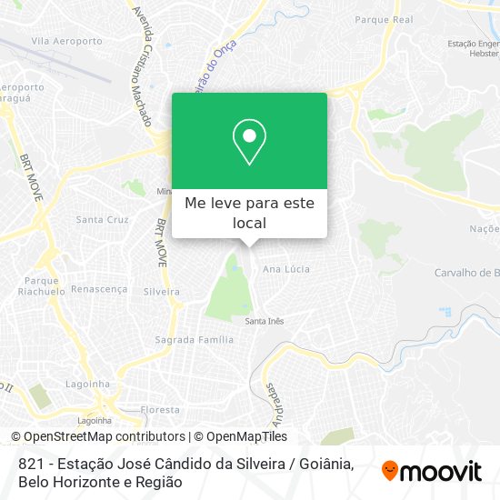 821 - Estação José Cândido da Silveira / Goiânia mapa