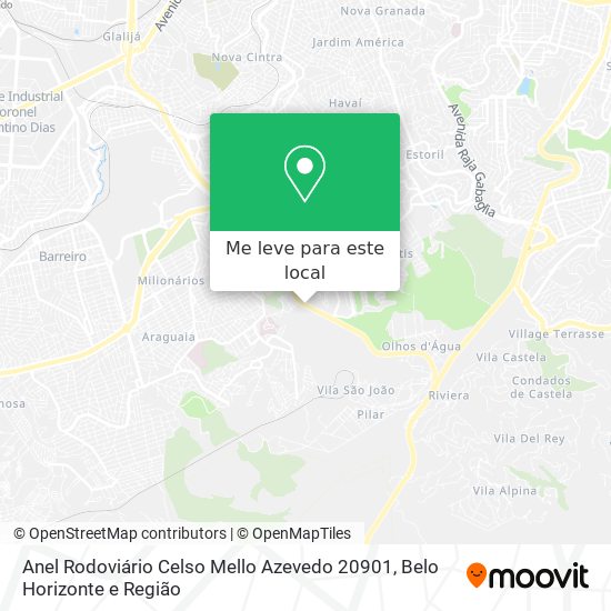 Anel Rodoviário Celso Mello Azevedo 20901 mapa