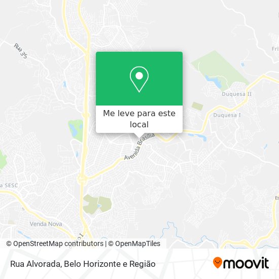 Rua Alvorada mapa