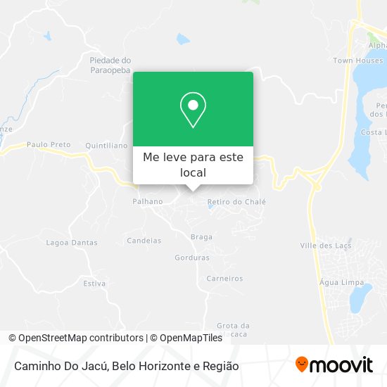 Caminho Do Jacú mapa