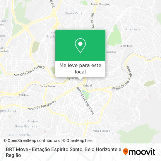 BRT Move - Estação Espírito Santo mapa