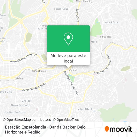 Estação Espetolandia - Bar da Backer mapa