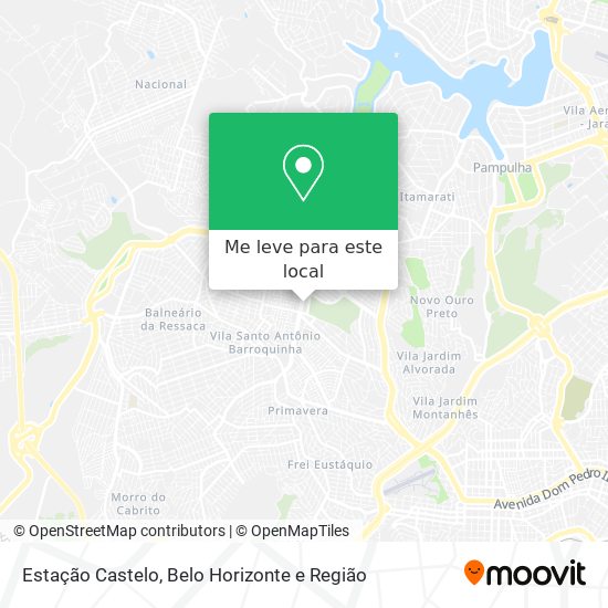 Estação Castelo mapa
