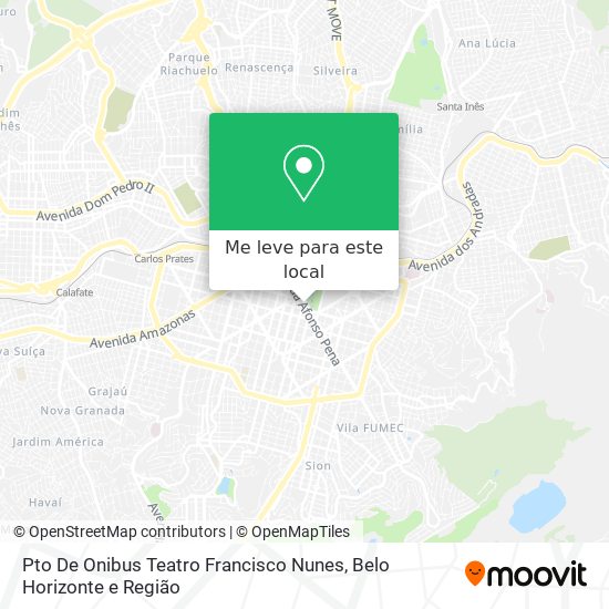 Pto De Onibus Teatro Francisco Nunes mapa