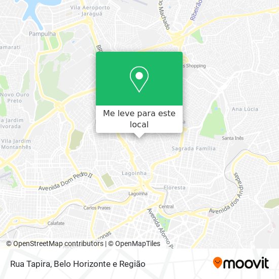 Rua Tapira mapa