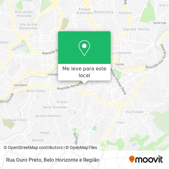 Rua Ouro Preto mapa