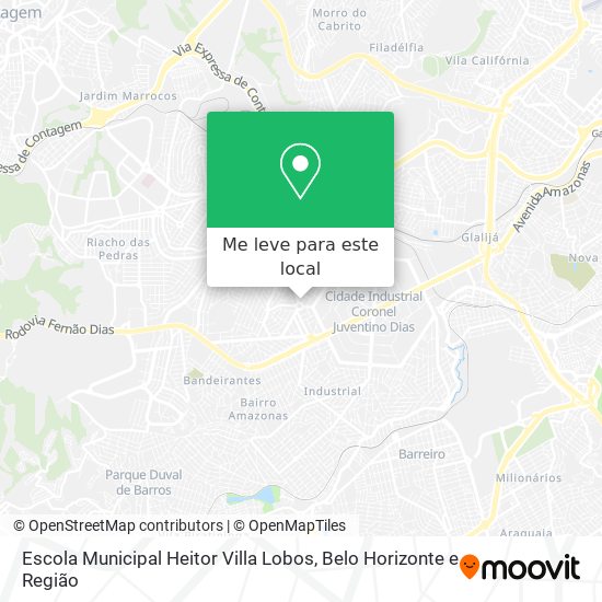 Escola Municipal Heitor Villa Lobos mapa