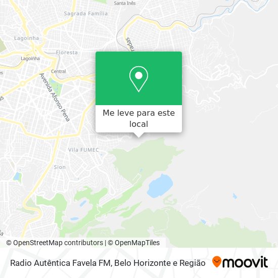 Radio Autêntica Favela FM mapa