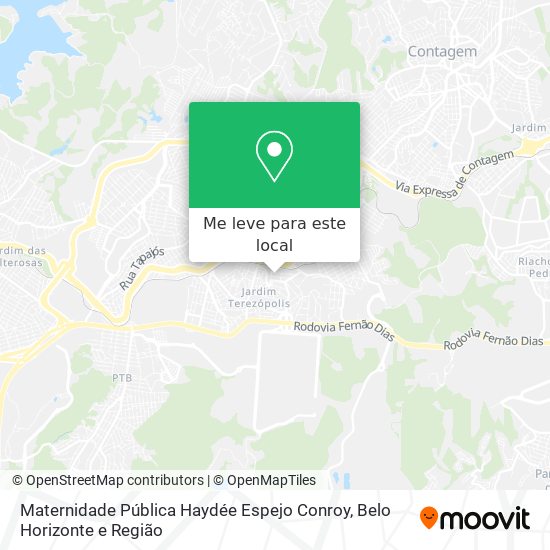 Maternidade Pública Haydée Espejo Conroy mapa