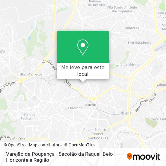 Varejão da Poupança - Sacolão da Raquel mapa