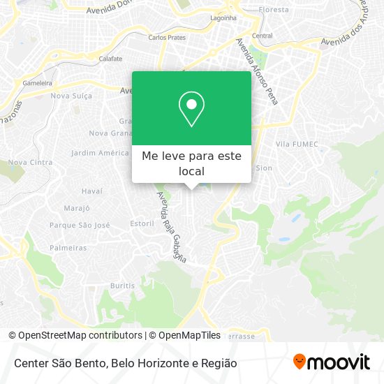 Center São Bento mapa