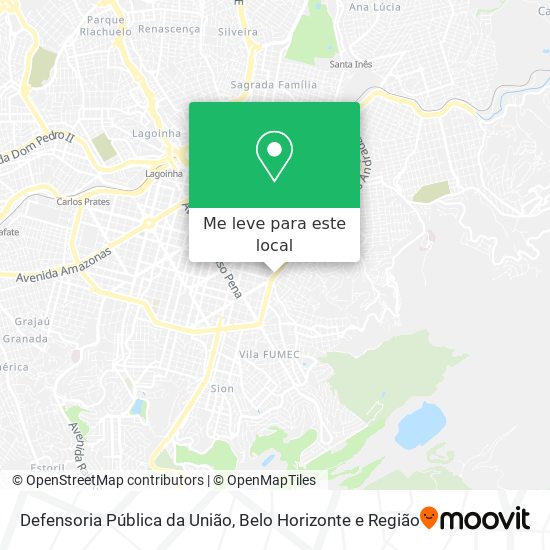 Defensoria Pública da União mapa