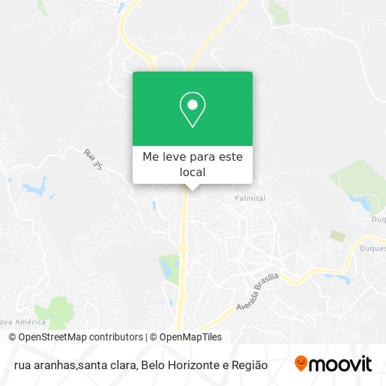 rua aranhas,santa clara mapa