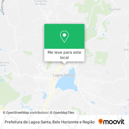 Prefeitura de Lagoa Santa mapa