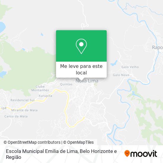 Escola Municipal Emilia de Lima mapa