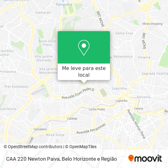 CAA 220 Newton Paiva mapa