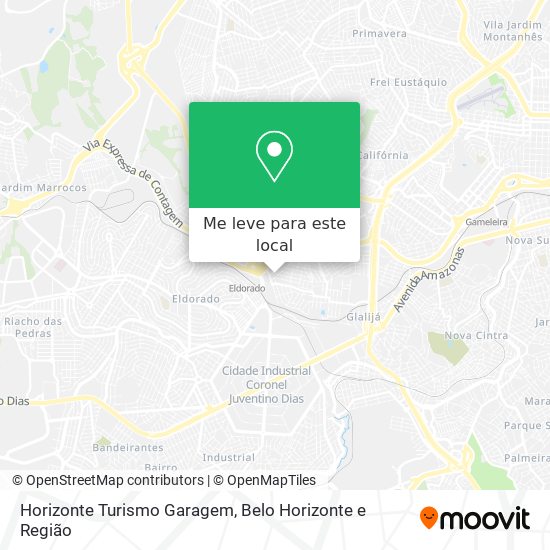 Horizonte Turismo Garagem mapa