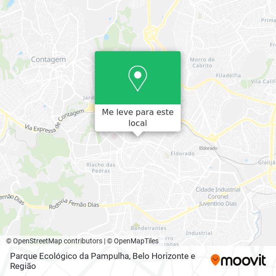 Parque Ecológico da Pampulha mapa