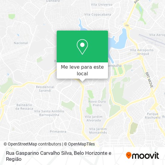 Rua Gasparino Carvalho Silva mapa