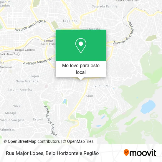 Rua Major Lopes mapa