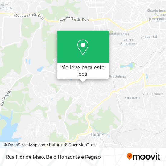 Rua Flor de Maio mapa