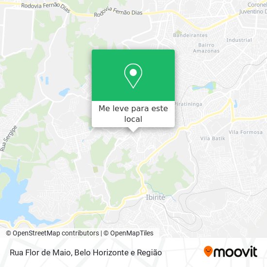 Rua Flor de Maio mapa