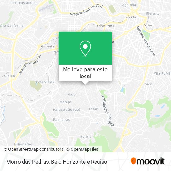 Morro das Pedras mapa