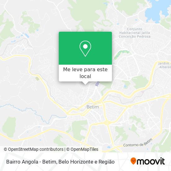 Bairro Angola - Betim mapa