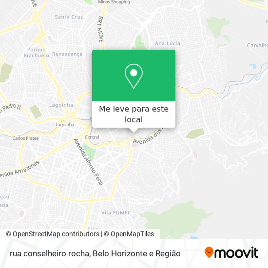 rua conselheiro rocha mapa